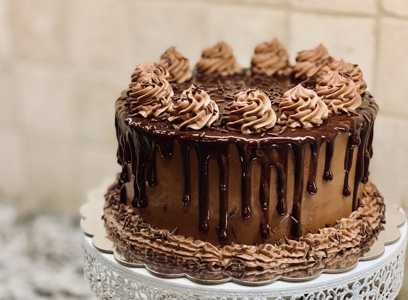 Valrhona Dark Chocolate Birthday Cake